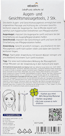 Augen- und Gesichtsmassagetool Set 2tlg Midnight Glow ebelin