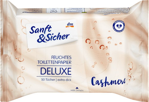 Vlhčený toaletný papier Deluxe kašmír Sanft&Sicher