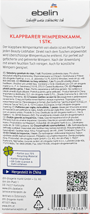 Klappbarer Wimpernkamm A rosy Romance ebelin