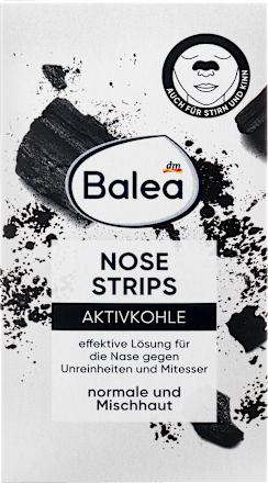 Plasterki na nos z aktywnym węglem Balea
