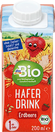 Napój owsiany truskawkowy, 1+ dmBio