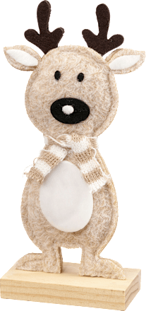 Stoffaufsteller, Rentier mit schwarzer Nase BOLTZE