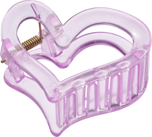 Haarklammer Herzform lila ebelin