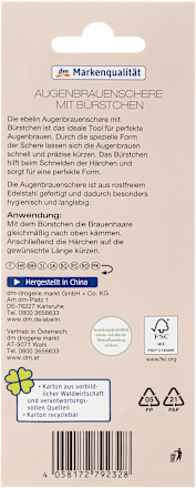 Makaze i četka za oblikovanje obrva, više vrsta ebelin