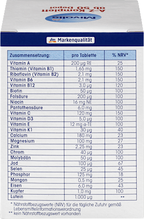 A-Z Komplett Depot ab 50, Tabletten, 100 St Mivolis