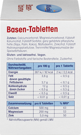 Zásadité tablety Mivolis
