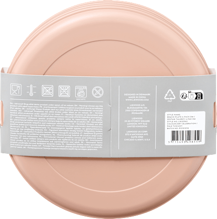 Teller aus recyceltem PET-Material "Celebration", pale/tuscany (20x1 cm) LIEWOOD