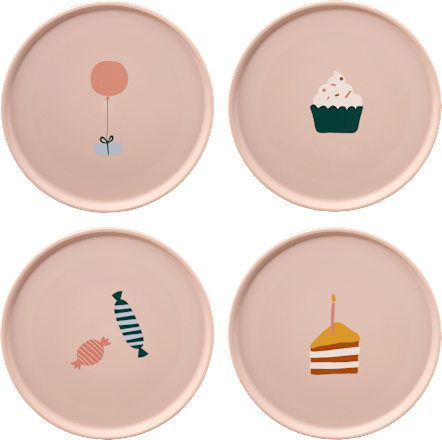 Teller aus recyceltem PET-Material "Celebration", pale/tuscany (20x1 cm) LIEWOOD