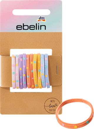 Kinder-Haargummis bunt mit Sternen ebelin