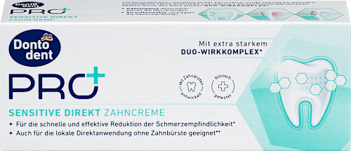 Fogkrém PRO+ Sensitive Direkt, érzékeny fogakra Dontodent PRO+