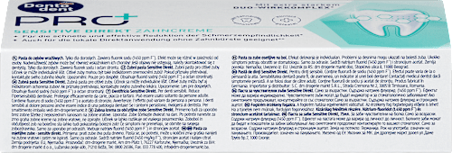 Fogkrém PRO+ Sensitive Direkt, érzékeny fogakra Dontodent PRO+