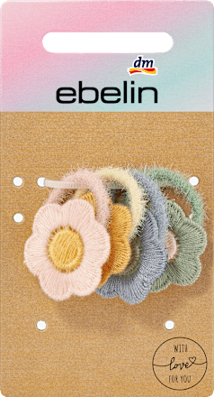 Haargummis mit Blumen Applikationen ebelin