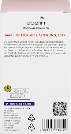 Make-up Eier mit Halterung A rosy Romance ebelin