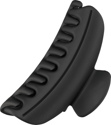 Haarklammer Matt-Optik halbrund, schwarz ebelin