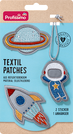 Patches aus Textil Space, selbstklebend/reflektierend Profissimo