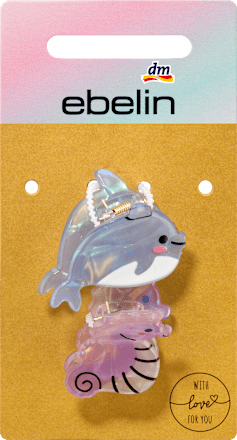 Haarklammern Delfin, Seepferdchen ebelin
