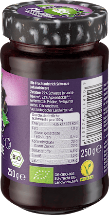 Produkt owocowy z czarnej porzeczki 75% dmBio