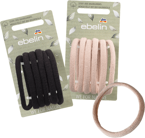 Gumki do włosów z bawełny organicznej ebelin
