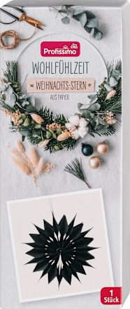 Stern aus Papier 30cm, schwarz Profissimo