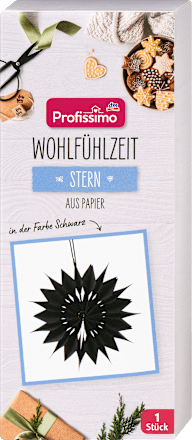 Stern aus Papier 30cm, schwarz Profissimo