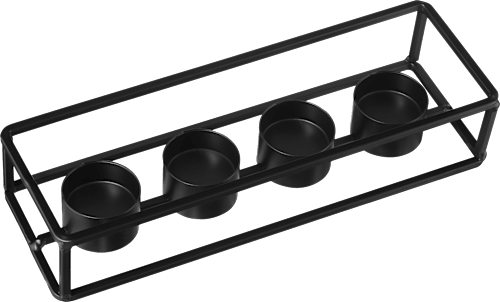 Metallteelichthalter schwarz Dekorieren & Einrichten