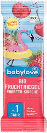 Baton owocowy bio, truskawkowo-wiśniowy babylove