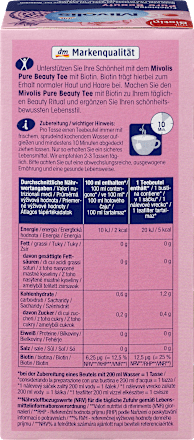 Früchtetee "Pure Beauty" mit Biotin (25 Beutel) Mivolis