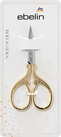 Škarjice za nohte, zlate ebelin