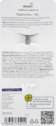 Škarjice za nohte, zlate ebelin