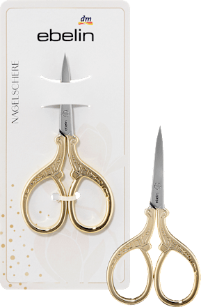Škarjice za nohte, zlate ebelin