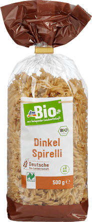 Nudeln, Spirelli aus Dinkel, Naturland dmBio