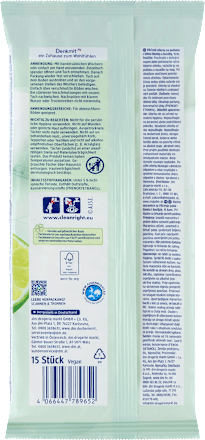 Nedves padlótisztító kendő lime és bazsalikom illattal Denkmit