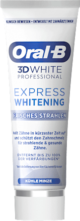 Zahnpasta 3D White Professional Express Whitening frisches Strahlen Oral-B