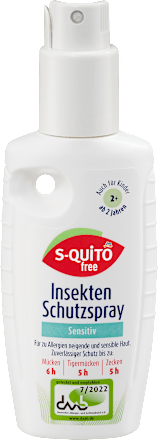 Repelent na citlivú pokožku Sensitive S-QUiTO free