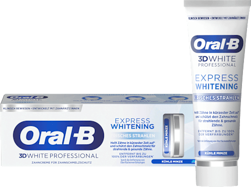 Zahnpasta 3D White Professional Express Whitening frisches Strahlen Oral-B