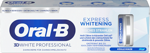 Zahnpasta 3D White Professional Express Whitening frisches Strahlen Oral-B