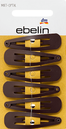 Haarclips mittel braun ebelin