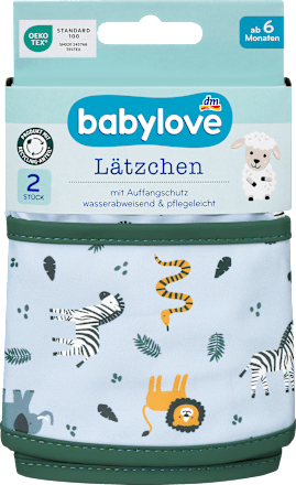 Lätzchen blau/grün babylove