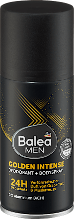 Дезодорант спрей за тяло Golden Intense Balea MEN