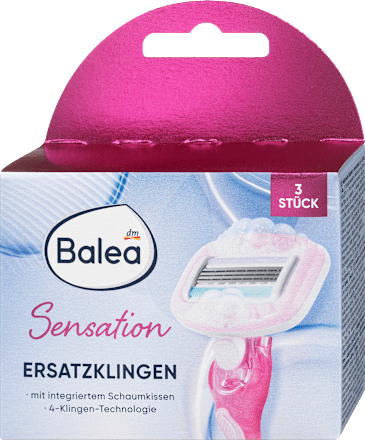 Náhradné holiace hlavice Sensation Balea