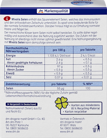 Tablety Selén Mivolis