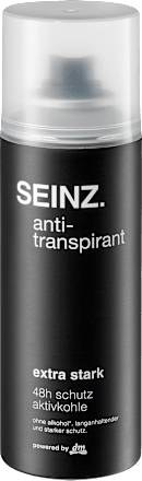 Ekstra silny antyperspirant w sprayu SEINZ.