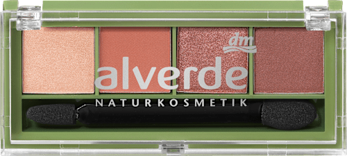 Paletka očných tieňov Quattro - 95 Burgundy Red alverde NATURKOSMETIK