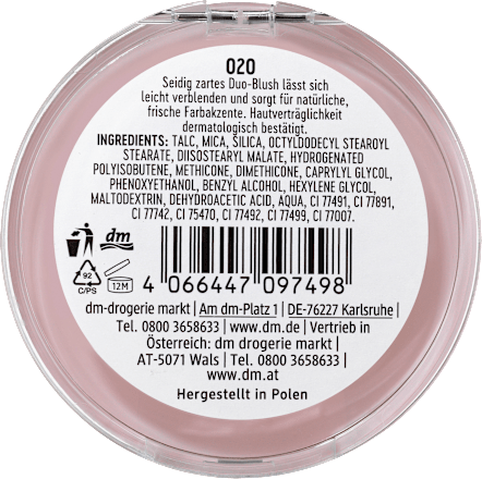 Blush Rosy Touch Duo Pink 020 trend !t up