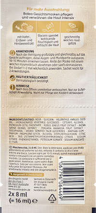 Gesichtsmaske Pink Berry Cream Balea