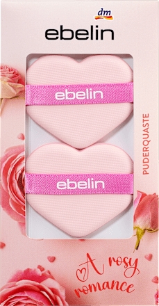 Puderquaste Herzform A rosy Romance ebelin