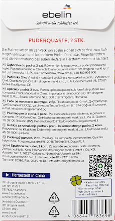 Puderquaste Herzform A rosy Romance ebelin