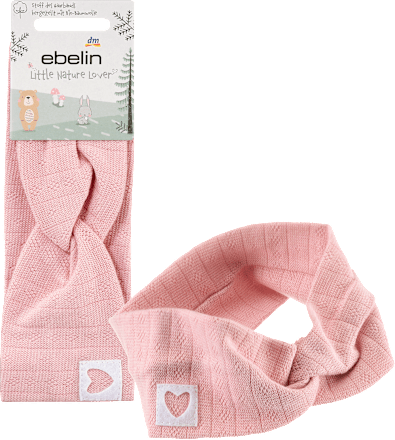 Haarband Bio Baumwolle rosa ebelin