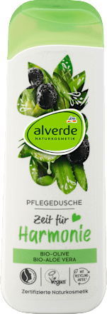 Ošetrujúci sprchovací gél s bio olivami a bio aloe vera alverde NATURKOSMETIK