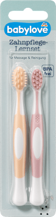 Zahnpflege-Lernset rosa-orange babylove